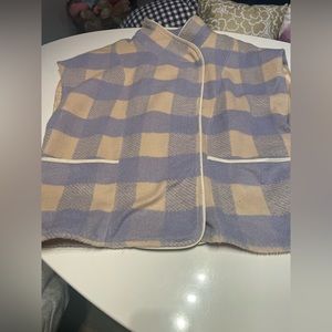 ANTHROPOLOGIE Plaid Capelet